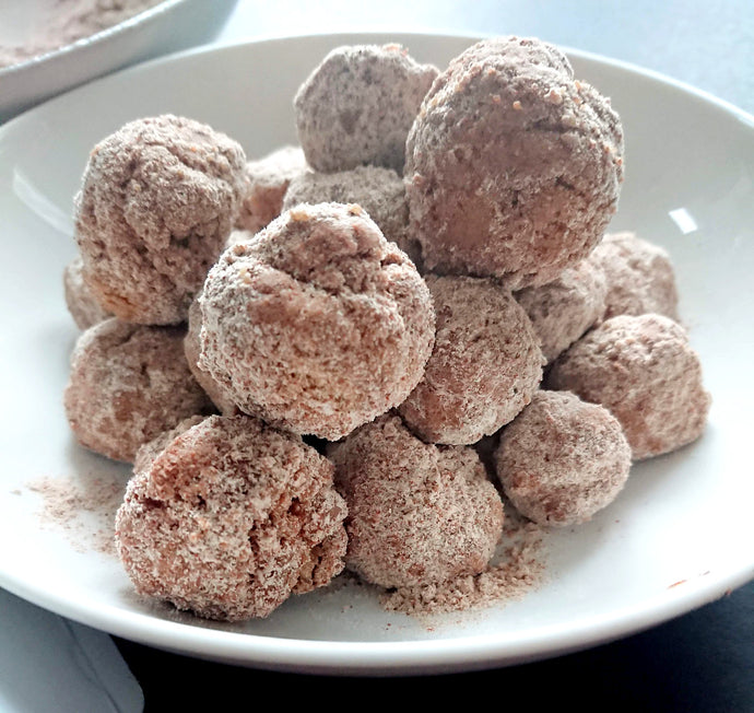 Allergy Friendly Baked Churro Balls