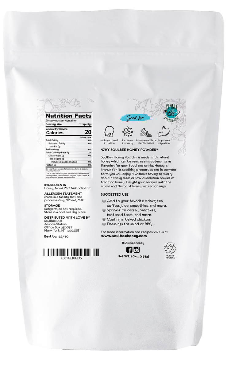 HONEY POWDER 1 lb – SoulBee Honey